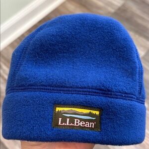 LL Bean Blue Beanie NEW